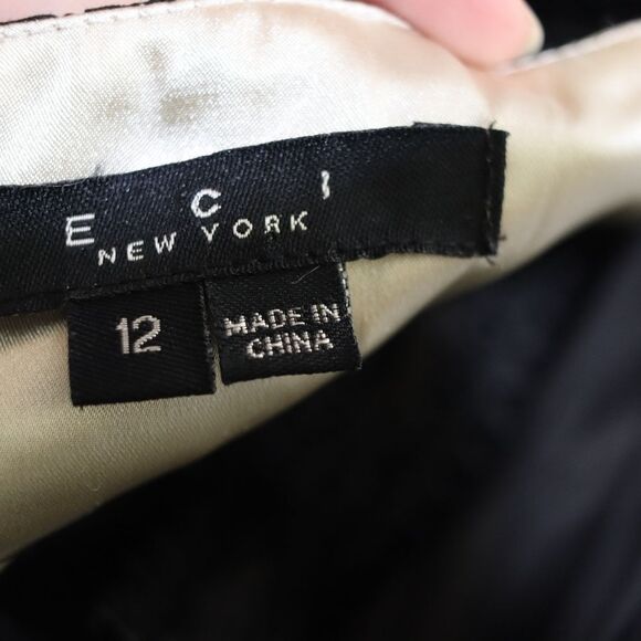 ECI New York Black and White Square Neck Midi Dress Party Guest Dress 12 - Picture 12 of 12